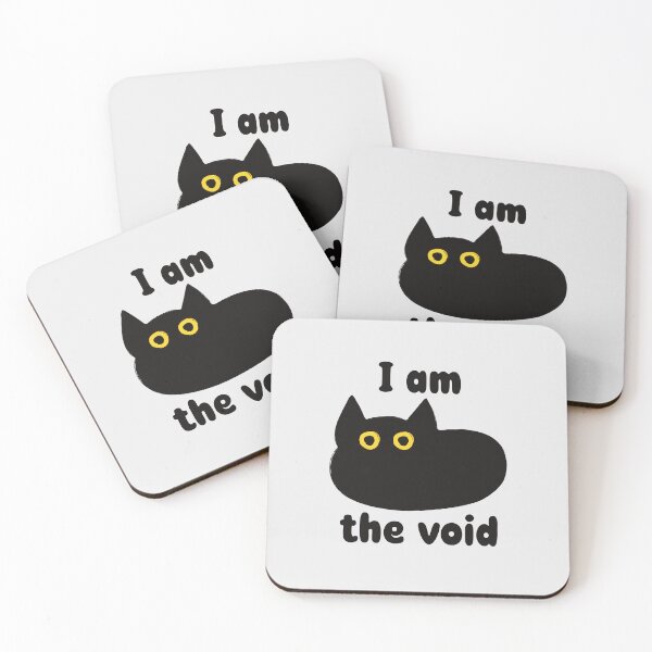 Item preview, I Am The Void Black Cat designed and sold by Skull Fern.