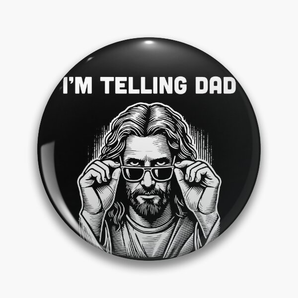 Item preview, I'm Telling Dad – Funny Jesus with Sunglasses Design designed and sold by Victor Shadehorn.