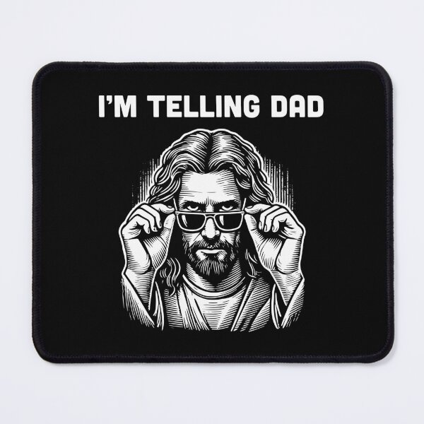 Item preview, I'm Telling Dad – Funny Jesus with Sunglasses Design designed and sold by Victor Shadehorn.