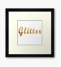 Glitter Framed Print