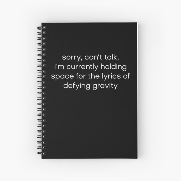Item preview, Holding Space for the Lyrics of Defying Gravity designed and sold by addyluvzpizza.
