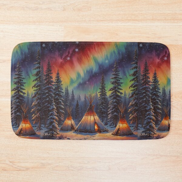 Item preview, Northern Lights Winter Tipi  Encampment  designed and sold by JMWCD.