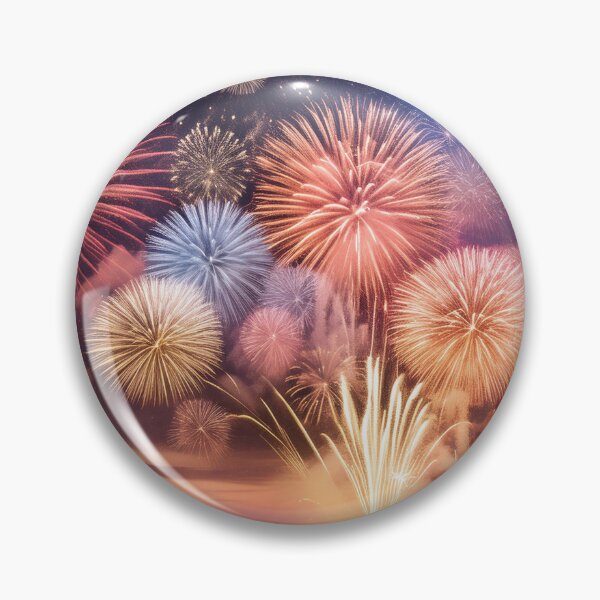 Item preview, Vibrant fireworks display over cityscape at dusk designed and sold by homydesign.