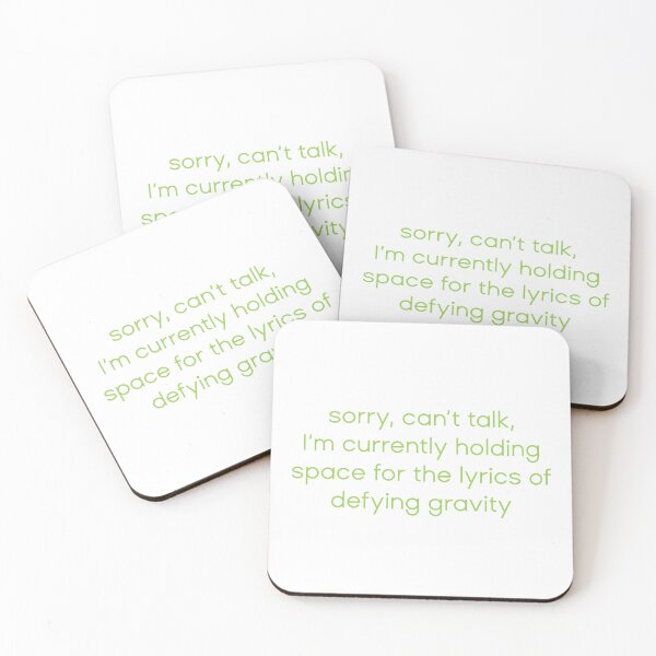 Item preview, Holding Space for the Lyrics of Defying Gravity designed and sold by addyluvzpizza.