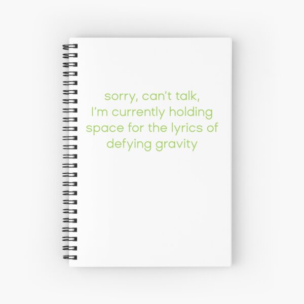 Item preview, Holding Space for the Lyrics of Defying Gravity designed and sold by addyluvzpizza.