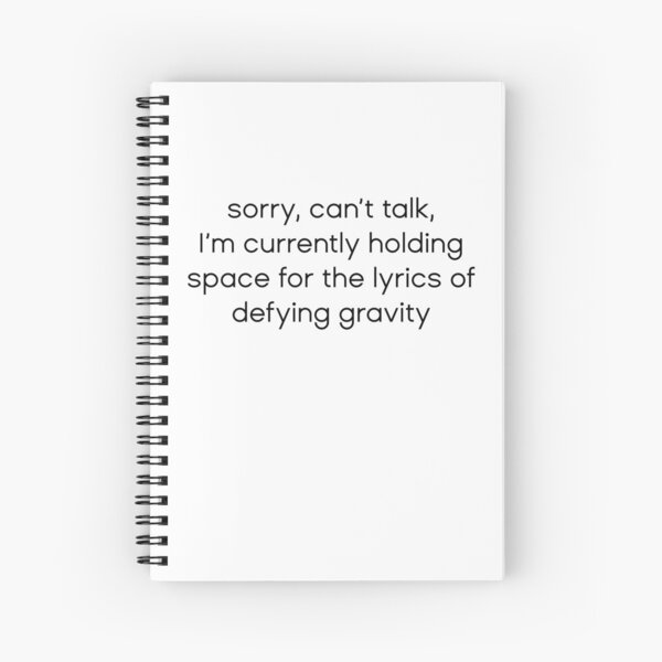 Item preview, Holding Space for the Lyrics of Defying Gravity designed and sold by addyluvzpizza.