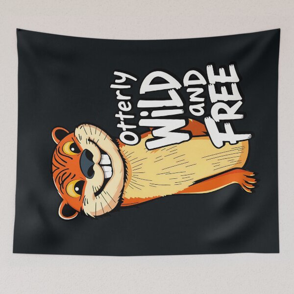 Item preview, Otterly Wild And Free Cute Otter Quote designed and sold by TheArtOfPat.