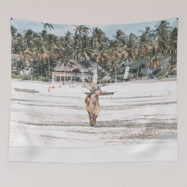 Item preview, Zanzíbar, África, paraíso tropical, playa, palmeras designed and sold by SummerSoulCo.