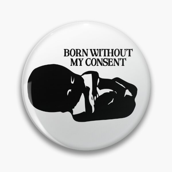 Item preview, Born Without My Consent - black  designed and sold by R-A Designs.