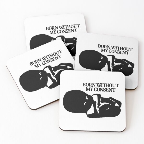 Item preview, Born Without My Consent - black  designed and sold by R-A Designs.