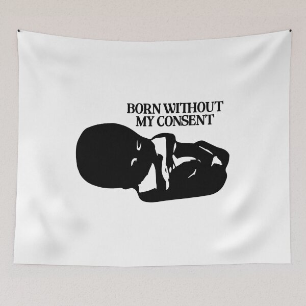 Item preview, Born Without My Consent - black  designed and sold by R-A Designs.