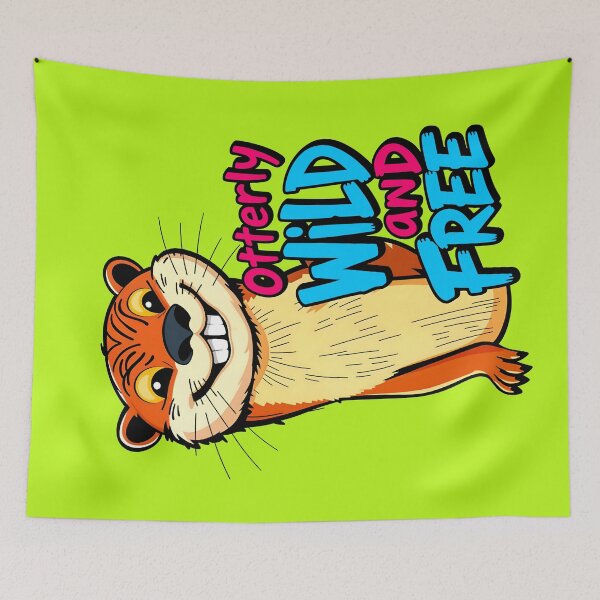 Item preview, Otterly Wild And Free Cute Otter Quote designed and sold by TheArtOfPat.
