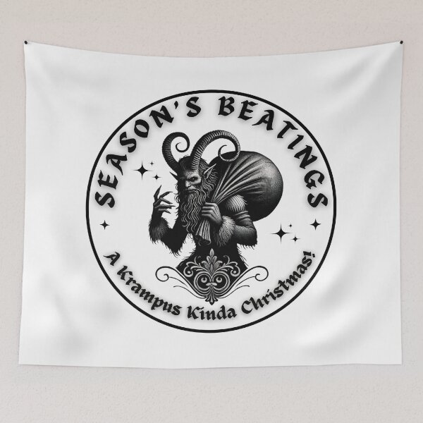 Item preview, Season's Beatings - A Krampus Christmas designed and sold by GravNReflection.