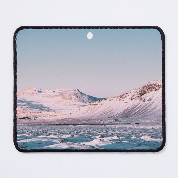Item preview, Iceland Moon, Pink and Blue, Snaffelsness Peninsular designed and sold by SummerSoulCo.