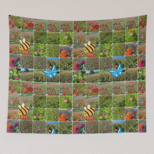 Item preview, Zinnia fields  designed and sold by Punkinchunk.
