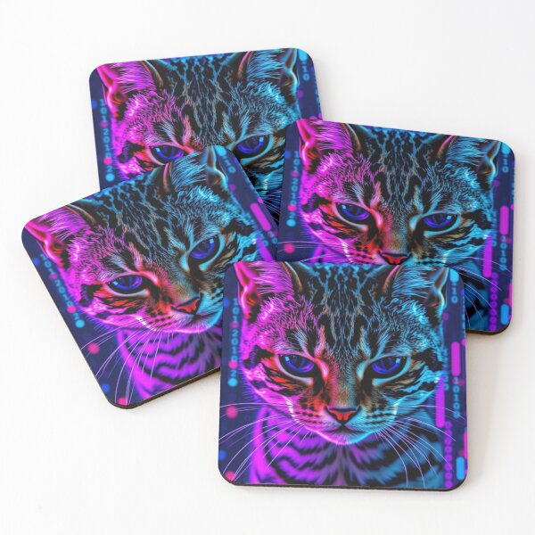 Item preview, The Neon Cat designed and sold by lolawycz.