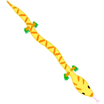 Artwork thumbnail, Long Lizard by Roubyn