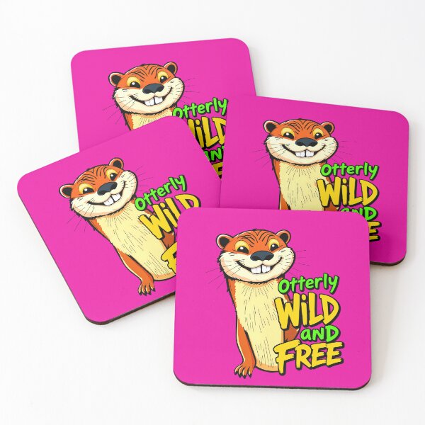 Item preview, Otterly Wild And Free Cute Otter Quote designed and sold by TheArtOfPat.