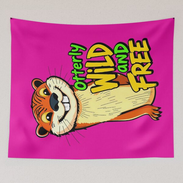 Item preview, Otterly Wild And Free Cute Otter Quote designed and sold by TheArtOfPat.