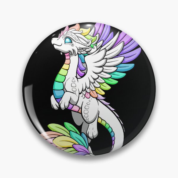 Item preview, White Rainbow Dra.gon designed and sold by cocoshoppy.