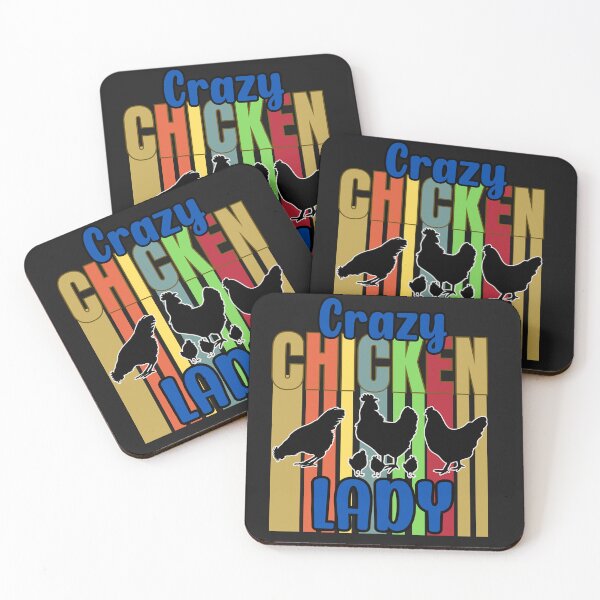 Item preview, Colorful Crazy Chicken Lady designed and sold by AlienOccupation.