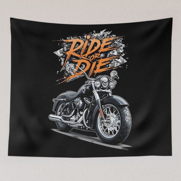 Item preview, Ride or die motorcycle design  designed and sold by EccentricsByE.