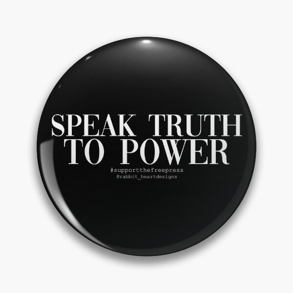 Item preview, Speak Truth to Power White Text designed and sold by RabbitHeartArt.