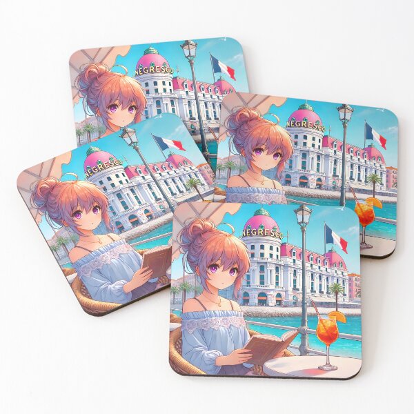 Item preview, French Riviera with a Touch of Japanese Anime designed and sold by unrealartwork.