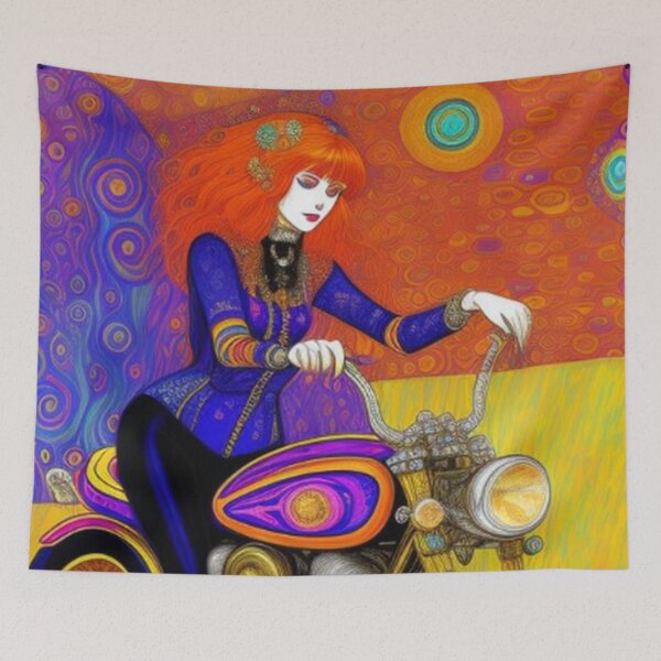 Item preview, Abstract Biker Gal  designed and sold by TheDarkWardrobe.