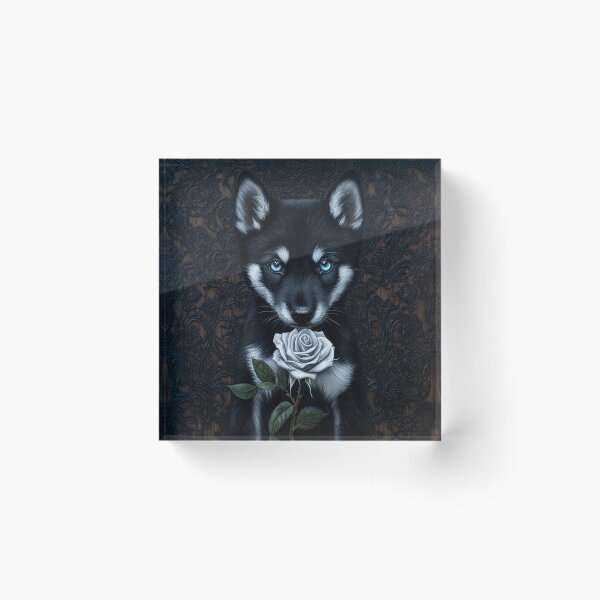 Item preview, The Tamaskan Wolfdog’s Rose Moment designed and sold by Nocturne  Paws.