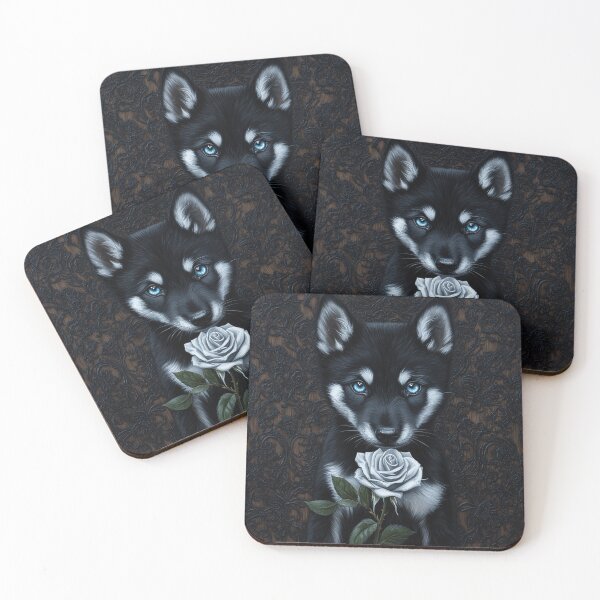 Item preview, The Tamaskan Wolfdog’s Rose Moment designed and sold by Nocturne  Paws.