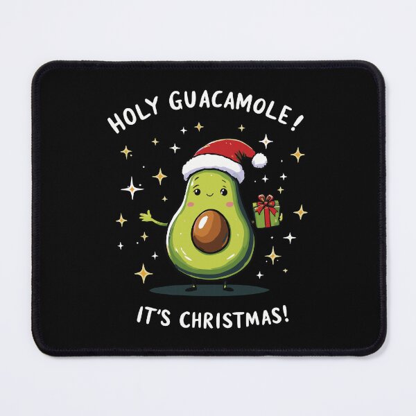 Item preview, Holy Guacamole It's Christmas - Funny Avocado Santa designed and sold by The AI Art Gallery.
