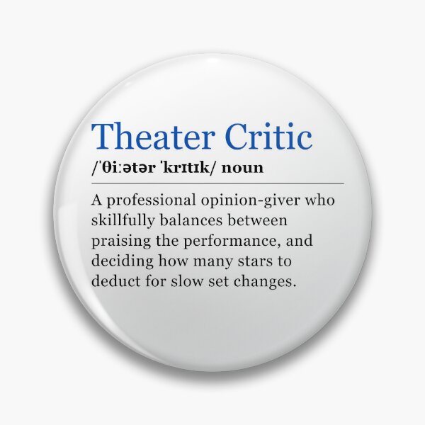 Item preview, Define: Theater Critic designed and sold by Varlo.