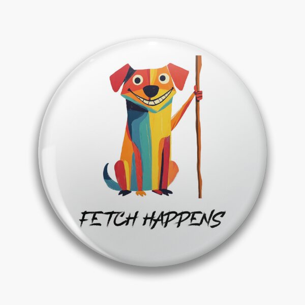 Item preview, Fetch Happens: Funny Mischievous Dog Design designed and sold by AtlanticAvenue.