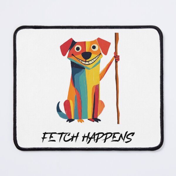 Item preview, Fetch Happens: Funny Mischievous Dog Design designed and sold by AtlanticAvenue.