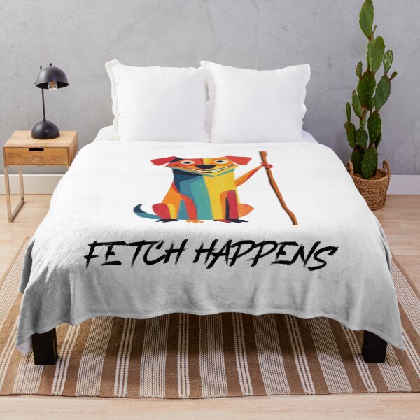 Item preview, Fetch Happens: Funny Mischievous Dog Design designed and sold by AtlanticAvenue.