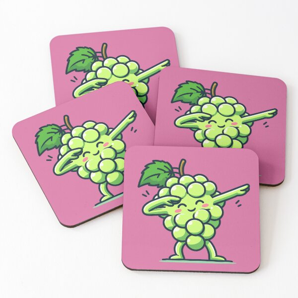 Item preview, Dabbing Grapes Kawaii Style Fruit Dab Funny Gift for Wine Lover Vineyard Worker designed and sold by Gay-Koala.