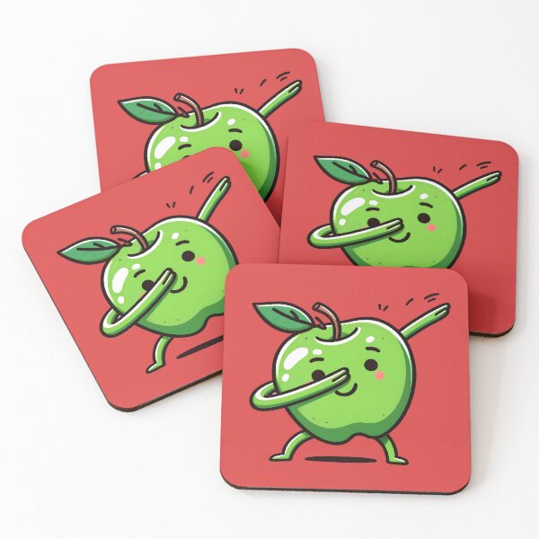 Item preview, Dabbing Green Apple Kawaii Style Fruit Dab Funny Gift for Teacher Gift for Best Teacher Appreciation designed and sold by Gay-Koala.
