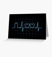 Two Heartbeats Greeting Card