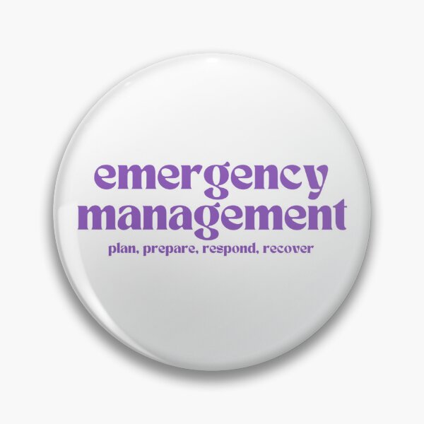 Item preview, emergency management: plan, prepare, respond, recover (purple) designed and sold by MitigationZone.