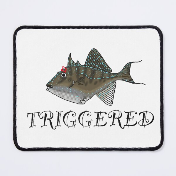 Item preview, Triggered gray triggerfish  designed and sold by crabfriedrice.