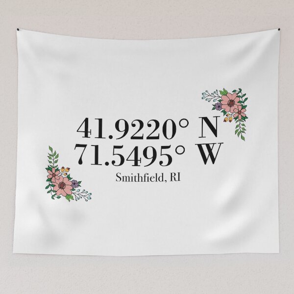 Item preview, Smithfield, RI Coordinates designed and sold by mynameisliana.