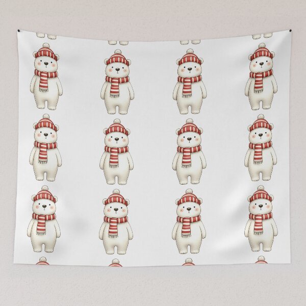 Item preview,  Polar Bear in Winter Gear designed and sold by angieart68.