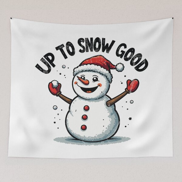 Item preview, Up To Snow Good - Funny Christmas Snowman designed and sold by The AI Art Gallery.