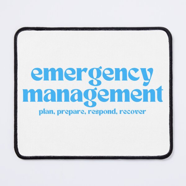 Item preview, emergency management: plan, prepare, respond, recover (blue) designed and sold by MitigationZone.