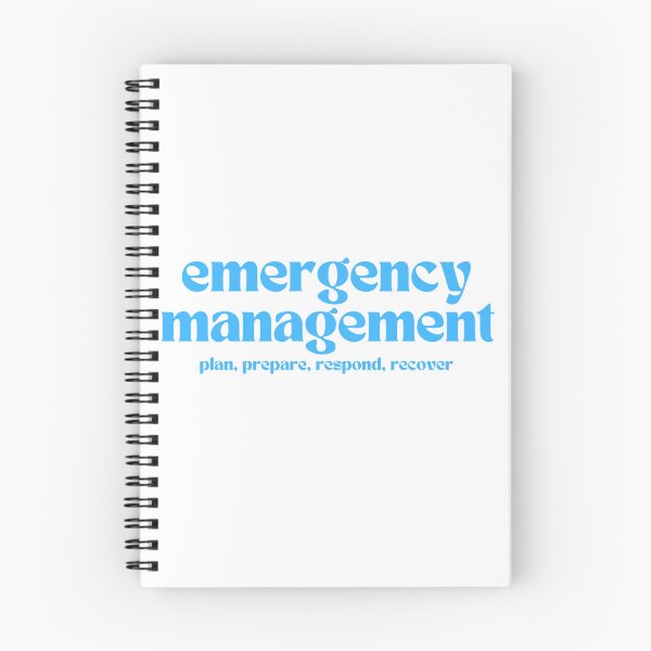 Item preview, emergency management: plan, prepare, respond, recover (blue) designed and sold by MitigationZone.