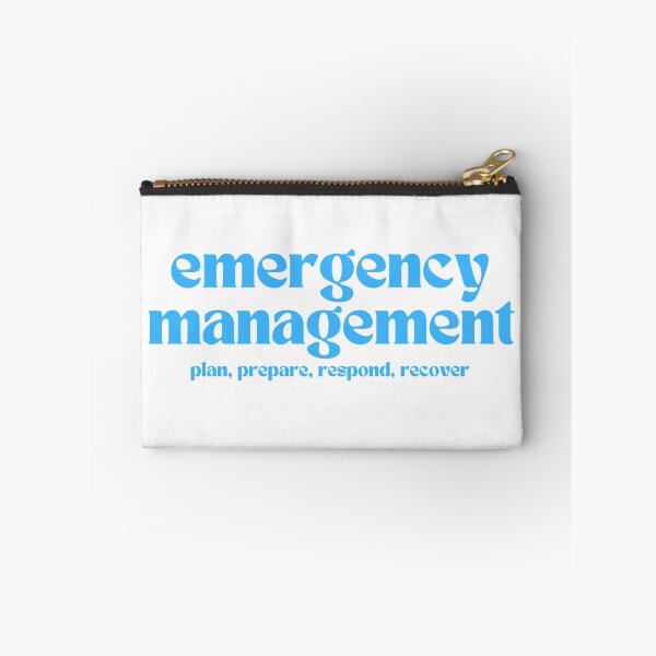 Item preview, emergency management: plan, prepare, respond, recover (blue) designed and sold by MitigationZone.