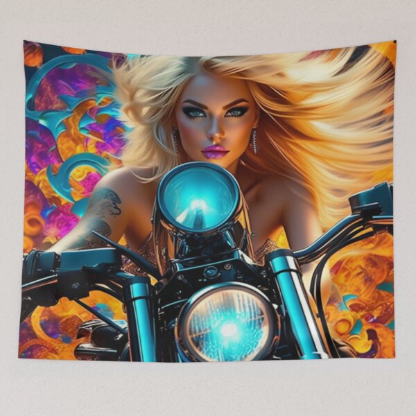 Item preview, Blonde Biker Gal  designed and sold by TheDarkWardrobe.