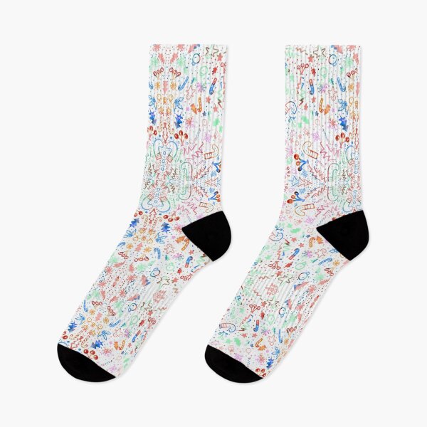Item preview, Rainbow Christmas white surface pattern  designed and sold by DreamKaracters.