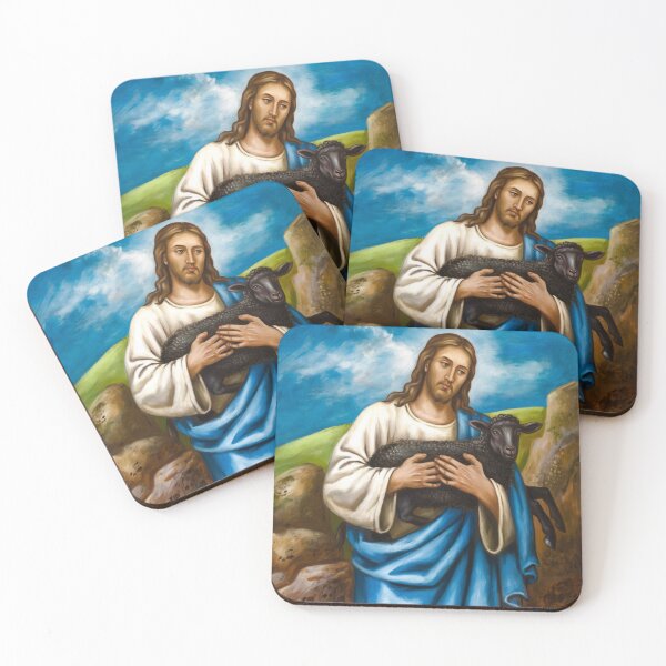 Item preview, JESUS HOLDING A BLACK SHEEP designed and sold by Obinne.